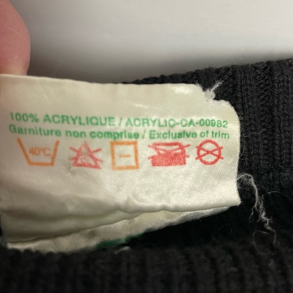 Vintage Fair Isle sweater 80s 90s mens small Northwest Territory made in Canada - Picture 6 of 8